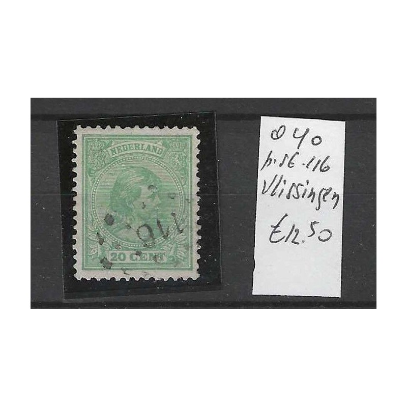 Nederland 40 met puntstempel 116 VFU/gebruikt CV 12,50 € Nederland 40 met puntstempel 116 VFU/gebruikt CV 12,50 €