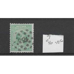 Nederland 40 met puntstempel  133 VFU/gebruikt CV 12,5 €