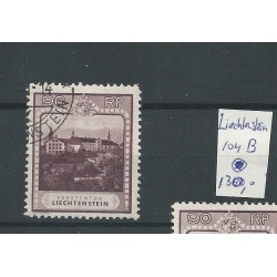 Liechtenstein 104B Landschaften & Fürsten  VFU/gebr  CV 160 €