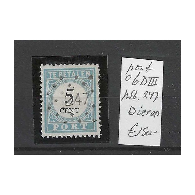 Nederland P6D-III port met puntstempel 247 VFU/gebruikt CV 155 € Nederland P6D-III port met puntstempel 247 VFU/gebruikt CV 155 €