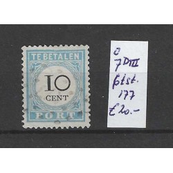 Nederland P7D-III port met puntstempel  177 VFU/gebruikt CV 25 €