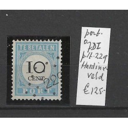 Nederland P7D-I port met puntstempel  229 VFU/gebruikt CV 130 €