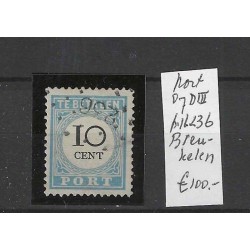 Nederland P7D-III port met puntstempel  236 VFU/gebruikt CV 105 €