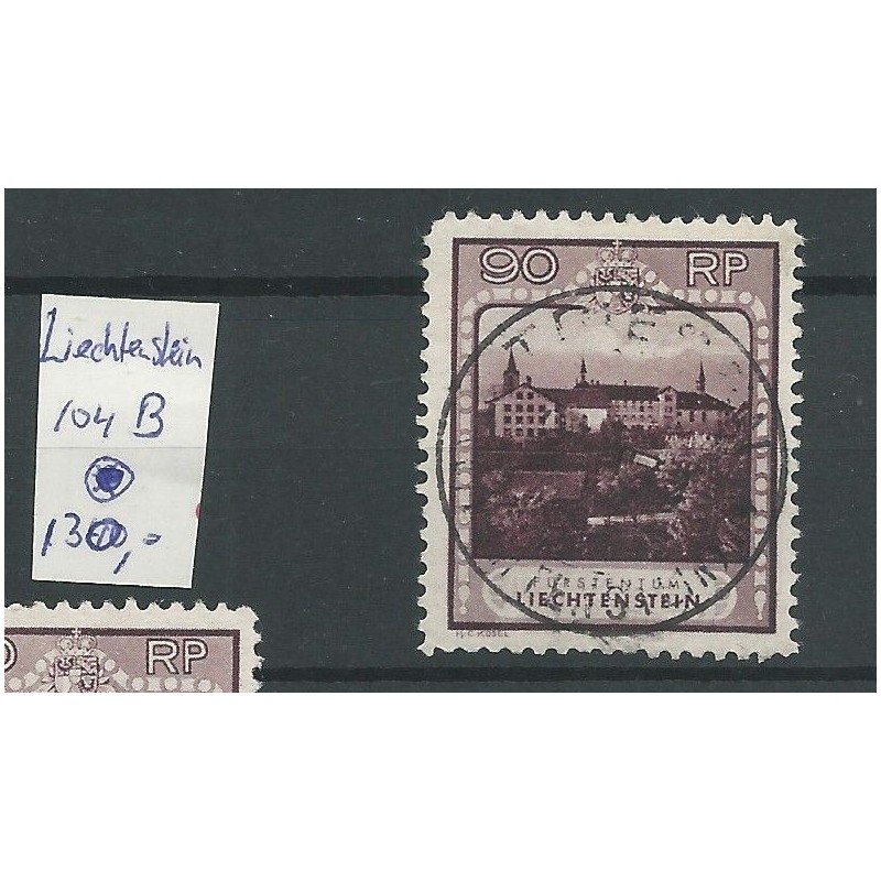Liechtenstein 104B Landschaften & Fürsten VFU/gebr CV 160 € Liechtenstein 104B Landschaften & Fürsten VFU/gebr CV 160 €