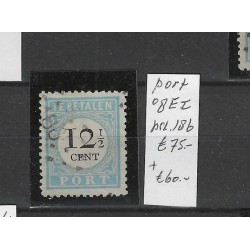 Nederland P8E-I port met puntstempel  186 VFU/gebruikt CV 135 €