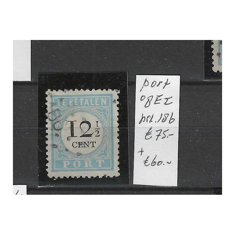 Nederland P8E-I port met puntstempel 186 VFU/gebruikt CV 135 € Nederland P8E-I port met puntstempel 186 VFU/gebruikt CV 135 €