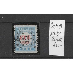 Nederland P12B-III port met puntstempel  135 VFU/gebruikt CV 60 €
