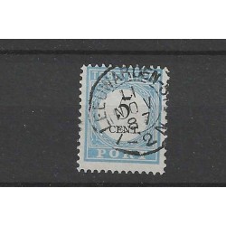Nederland P6 met "LEEUWARDEN-STN 1887" kleinrond VFU/gebruikt CV 30+ €