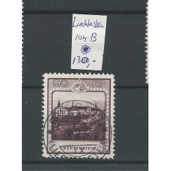 Liechtenstein 104B Landschaften & Fürsten  VFU/gebr  CV 160 €