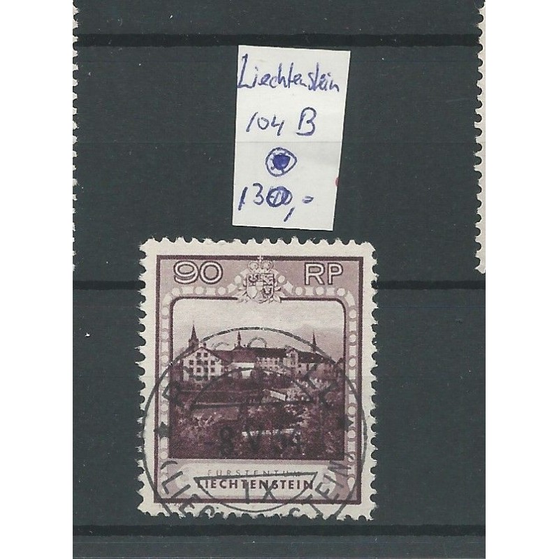 Liechtenstein 104B Landschaften & Fürsten VFU/gebr CV 160 € Liechtenstein 104B Landschaften & Fürsten VFU/gebr CV 160 €
