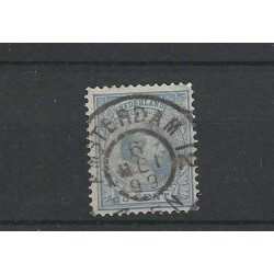 Nederland 35 met "AMSTERDAM-12  1899" grootrond VFU/gebruikt CV 25 €