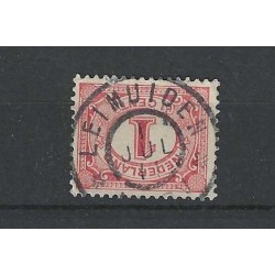 Nederland 51 met "LEIMUIDEN 1911" grootrond VFU/gebruikt CV 5+ €