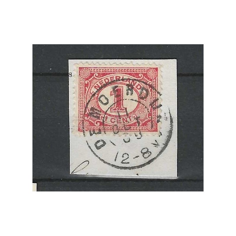 Nederland 51 met "DE MOERDIJK 1909" grootrond VFU/gebruikt CV 8+ € Nederland 51 met "DE MOERDIJK 1909" grootrond VFU/gebruikt CV 8+ €