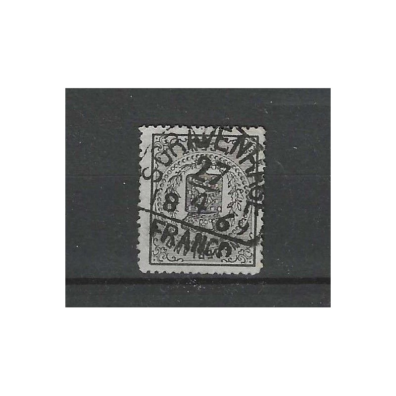 Nederland 14A met "s-GRAVENHAGE 1869" franco-takje VFU/gebruikt CV 100 € Nederland 14A met "s-GRAVENHAGE 1869" franco-takje VFU/gebruikt CV 100 €