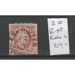 Nederland 2 plt V-98 met "ENKHUIZEN-C" VFU/gebruikt CV 35 € + 175 Eysinga