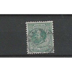 Nederland 25 met "WAALWIJK 1891" kleinrond  VFU/gebruikt CV 58+ €