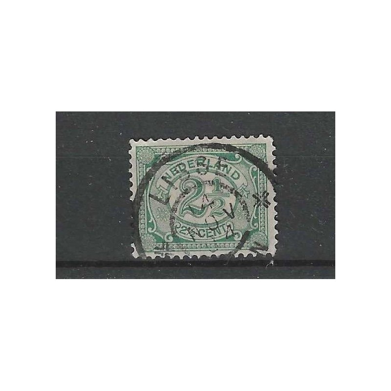 Nederland 55 met "LISSE 1904" grootrond  VFU/gebruikt CV 6+ €