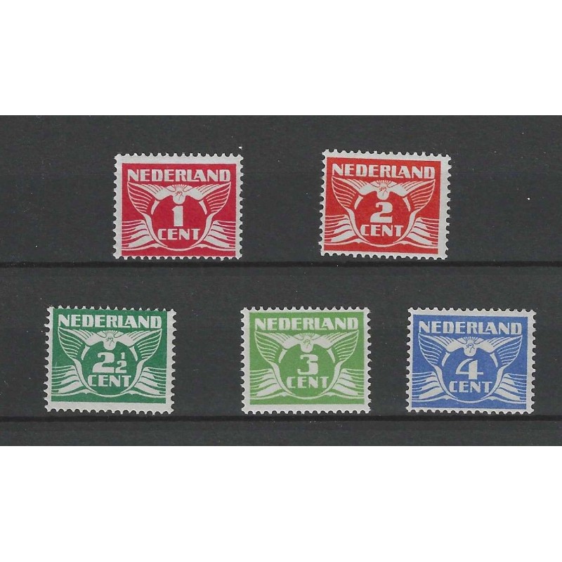 Nederland 144-148 Cijfer z. wm MNH/postfris CV 110 € Nederland 144-148 Cijfer z. wm MNH/postfris CV 110 €