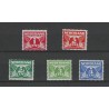 Nederland 144-148  Cijfer z. wm  MNH/postfris CV 110 €