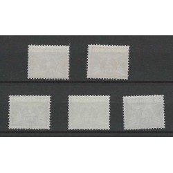 Nederland 144-148  Cijfer z. wm  MNH/postfris CV 110 €