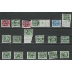 Nederland 356-373 Guilloche MNH/posfris  CV 150 €