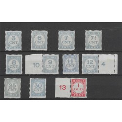 Nederland P69-79 Port  MNH/postfris   CV 65 €
