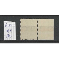 Nederland R30 Tweezijdige roltanding m. wm. MNH/postfris  CV 190 €