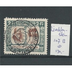 Liechtenstein 107B Landschaften & Fürsten  VFU/gebr  CV 160 €