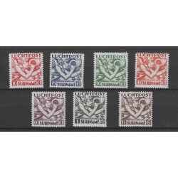 Suriname LP1/7  Luchtpost MNH/postfris CV 37,50 €
