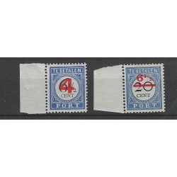 Nederland  P29-30  Port 1906 MNH/postfris   CV 65 €