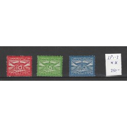 Nederland LP1-3  Luchtpost  MNH/postfris  CV 250 €