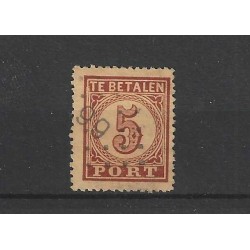 Nederland P1 port 1870 met puntstempe 9.9  VFU/gebr  CV 90+ €