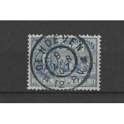 Nederland 87 met "DE HOEVEN 1907" grootrond VFU/gebr  CV 20++ €
