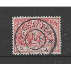 Nederland 89 met "OUDEWATER  1907" grootrond VFU/gebr  CV 20++ €