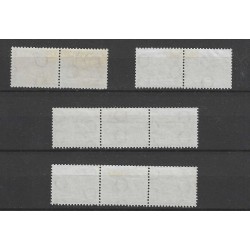 Nederland 356A-D  Guillioche combinaties VFU/gebr  CV 67,5  €