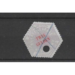 Nederland TG12  Telegram 2Gld  VFU/gebruikt  CV 500  €