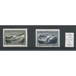 Liechtenstein 114-115 ZEPPELIN  Luftpost  MH/ongebr  CV 650 €