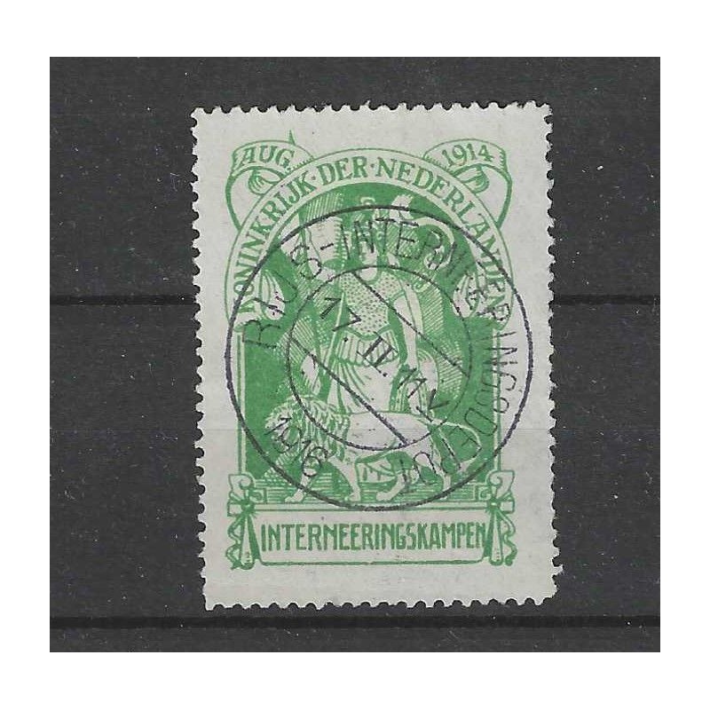 Nederland IN1 INternering "RUIJS-INterneringsdepot 1916" VFU/gebr CV 200 € Nederland IN1 INternering "RUIJS-INterneringsdepot 1916" VFU/gebr CV 200 €