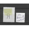 Nederland 310  met  perfin " R "  VFU/gebr  CV ?? € onbekend perfincatalogus