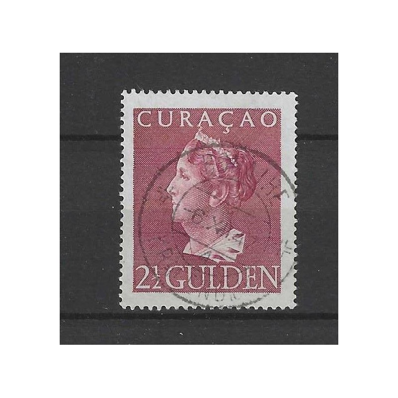 Curacao 179 Wilhelmina "BONAIRE -stempel" VFU/gebr CV 35++ € Curacao 179 Wilhelmina "BONAIRE -stempel" VFU/gebr CV 35++ €