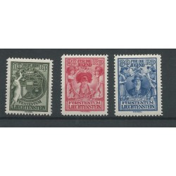Liechtenstein 116-118 Jügendsorge MH/ongebr  CV 200 €