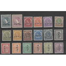 Ned. Indie 63-80 JAVA opdruk  MH/ongebruikt CV 260 €