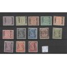 Ned. Indie 81f-92f, 94f-96f  BEZIT-BUITEN opdruk  MH/ongebr CV 162 €