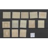 Ned. Indie 81f-92f, 94f-96f  BEZIT-BUITEN opdruk  MH/ongebr CV 162 €