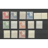 Ned. Indie 115-128  Wilhelmina  MNH of MH/ongebr CV 134 €