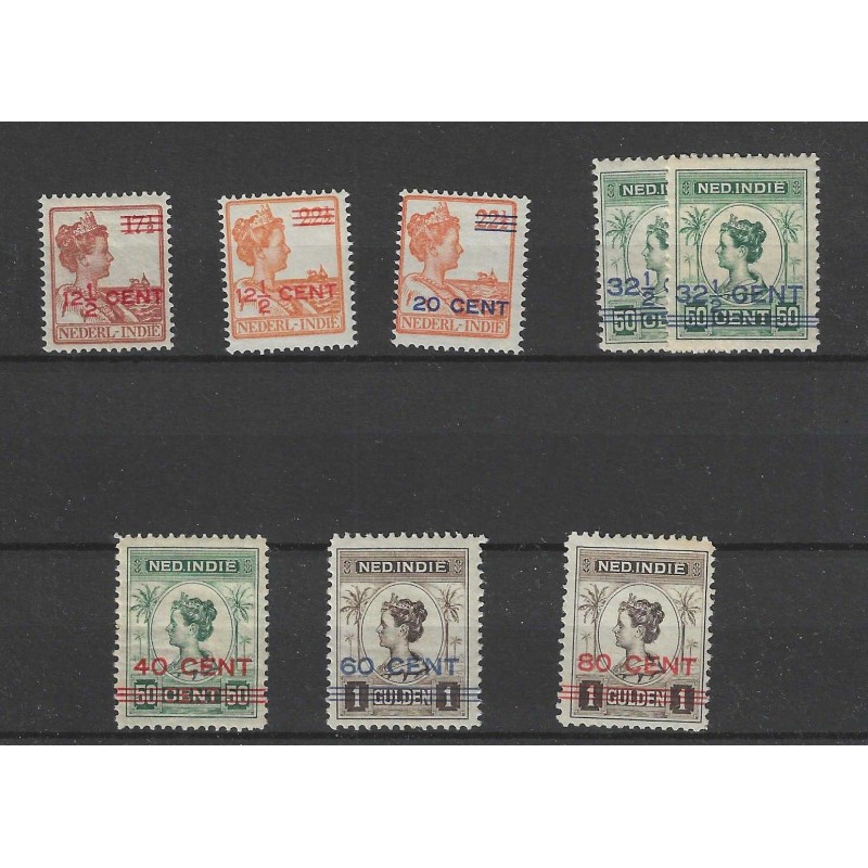 Ned. Indie 142-148, 145a Hulpuitgifte MH/ongebr CV 40 € Ned. Indie 142-148, 145a Hulpuitgifte MH/ongebr CV 40 €