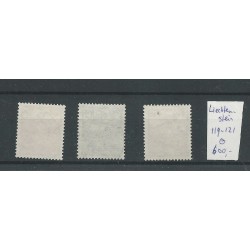Liechtenstein 119-121 Landschaften  VFU/gebr  CV 600 €