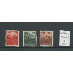 Liechtenstein 119-121 Landschaften  MH/ongebr  CV 950 €