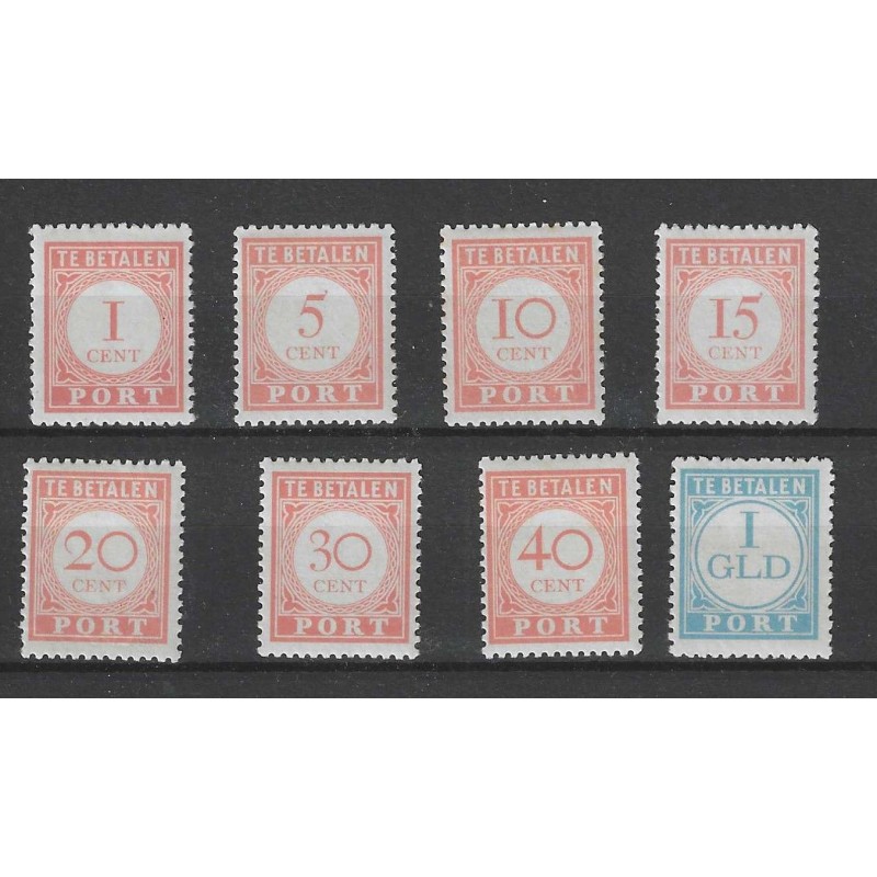 Ned. Indie P41-48 Port 1941 MH/ongebr CV 36 € Ned. Indie P41-48 Port 1941 MH/ongebr CV 36 €