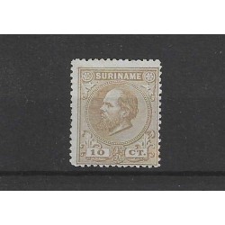 Suriname 6A  Willem III  10ct MH/ongebr  CV 25 €